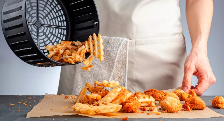 Patatas cocinadas en air fryer