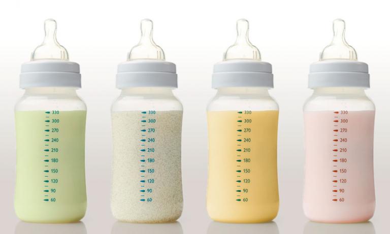 Distintos colores de leche materna