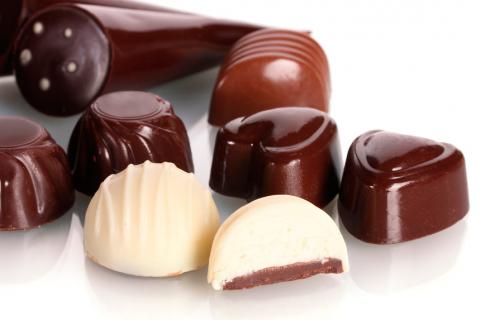 Tipos de chocolate blanco y negro