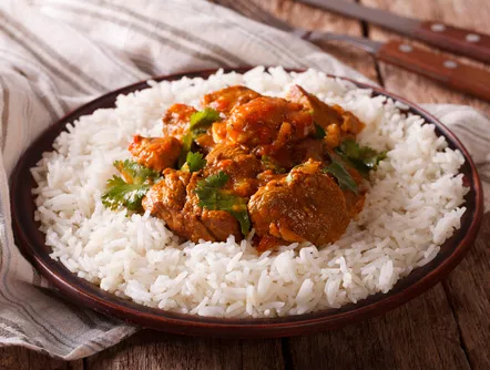 Pollo balsámico con arroz integral
