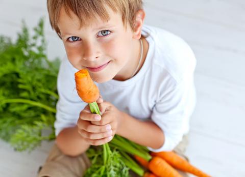Alimentación vegetariana en niños