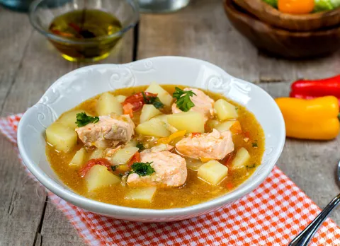 Receta de marmitako con olla exprés Receta de marmitako