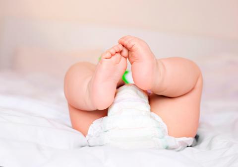 Bebé con dermatitis del pañal