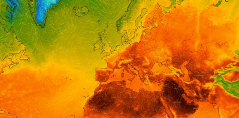 Mapa de calor de Europa