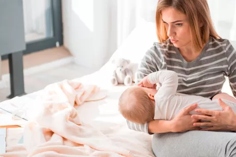 Los bebés cuyas madres están deprimidas sufren estrés