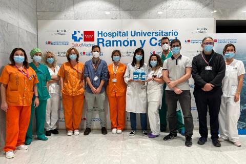 El equipo de radiología oncológica del Hospital Ramón y Cajal