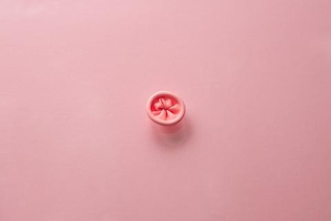 Globo rosa, concepto de cáncer anal