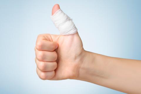 Herida en el dedo