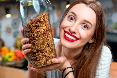 Granola casera saludable