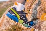 Pie calzado con una zapatilla de trail running