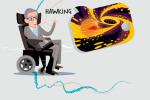 Ilustración de Stephen Hawking