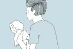 Los padres con depresión llevan más al médico a sus hijos Ilustración de un padre con problemas de depresión