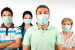 Los problemas de salud que preocupan a los europeos Personas con máscara sanitaria