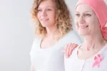 Mujer con cáncer de mama