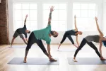 Combinar yoga y ejercicio aeróbico beneficia la salud cardiovascular Personas realizando ejercicio aeróbico y yoga