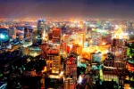 Contaminación lumínica Ciudad con un exceso de luz