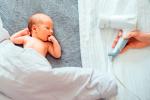 Concepto de ruido blanco para dormir al bebé