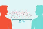 Dos metros podrían no ser suficientes si alguien tose en tu dirección Dos metros no son suficientes si alguien tose en tu dirección