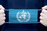 OMS mantiene el COVID como emergencia de salud pública internacional Mascarilla con el logotipo de la OMS