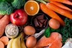 Variedad de ingredientes saludables ricos beta-caroteno