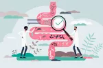 Descubren cómo administrar probióticos para combatir colitis o Crohn Ilustración conceptual de la comprobación de bacterias buenas