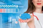 Concepto de medidor de serotonina