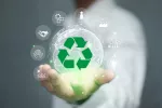 Qué hacer para combatir el cambio climático Concepto de reciclaje está en tu mano