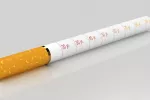 Un solo cigarrillo reduce la esperanza de vida Un cigarrillo con marcas de años de esperanza de vida quitados