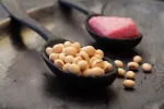 Mejores alternativas vegetales a la carne Judías en una cuchara como alternativa a la carne