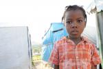Niña en Haití