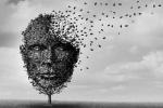 Gráfico de una cabeza que ilustra la idea de las enfermedades mentales