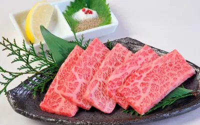 Carne de buey de Kobe Carne de buey de Kobe emplatada