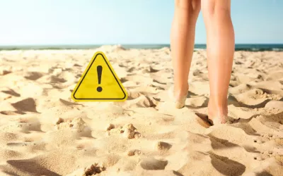 Peligros ocultos en la arena de la playa Arena de la playa, peligros ocultos