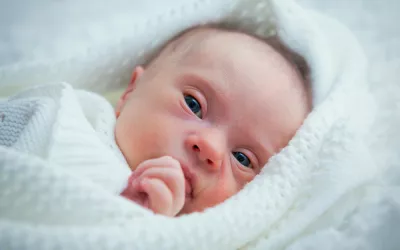 Bebé con síndrome de Down