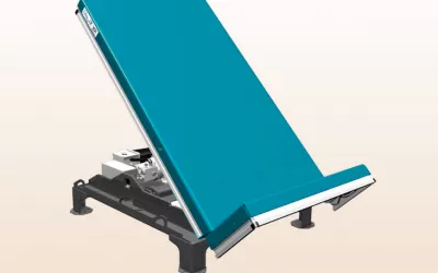 Mesa basculante Prueba de la mesa basculante