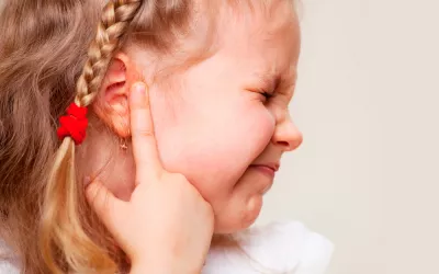 Otitis Niña con otitis