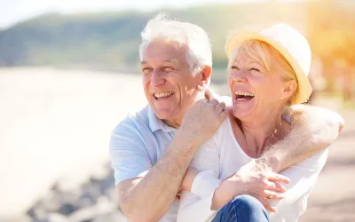 Mayores a la playa Mayores en la playa