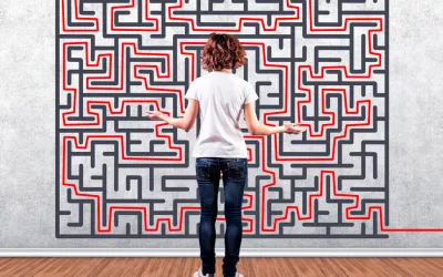 Mujer obsesionada con un laberinto