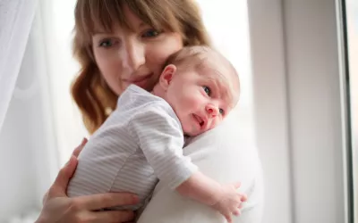 Madre con su bebé recién nacido