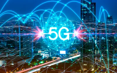 Ilustración conceptual de una red 5G