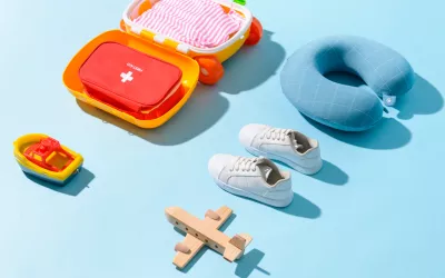 Kit básico de viaje con el bebé
