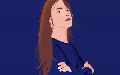 Test ¿Eres demasiado orgulloso? Ilustración de una persona orgullosa