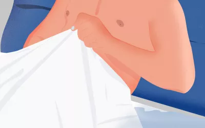 Erecciones matutinas y nocturnas ¿a qué se deben? Ilustración de las erecciones matutinas