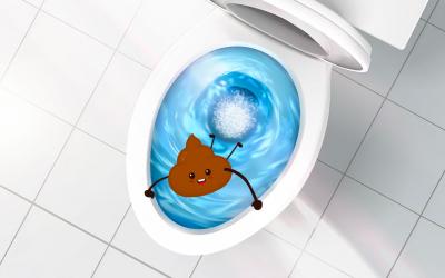 Caca flotando en el wc