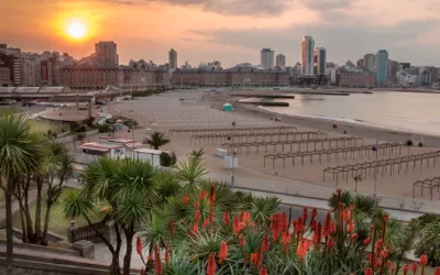 Puesta de sol en la playa