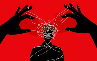 Luz de gas en la pareja, cómo detectar si te manipula Ilustración de unas manos manipulando una mente