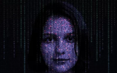 Ghostbots, ¿es sano recrear virtualmente a seres queridos fallecidos? Rostro de una persona recreado virtualmente por una IA