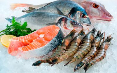 Pescados y mariscos, alimentos característicos de la dieta atlántica