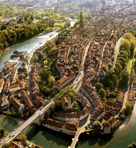 Vista de la ciudad de Berna. @ ST/SwissImage. Vista de la ciudad de Berna. @ ST/SwissImage.