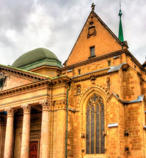 Catedral Saint-Pierre en Ginebra. Catedral Saint-Pierre en Ginebra.